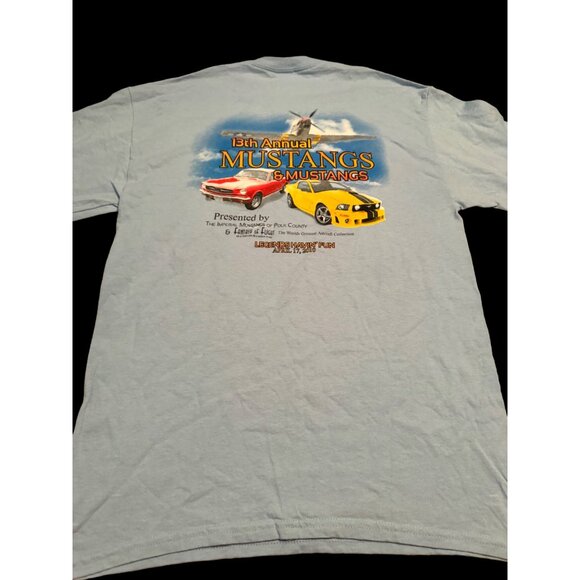 Graphic t-shirt 13th Annual Blue Mustangs and Mustangs T-shirt 2010 - Picture 1 of 5